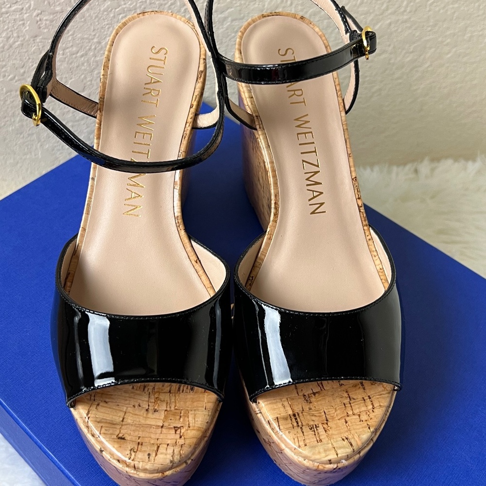 Stuart Weitzman Wedge Open Toes Sandal Size 7 - image 1